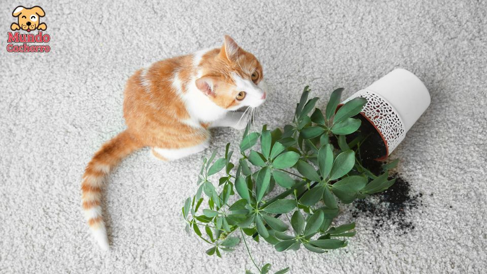 evitar que tu gato destroce las plantas del jardÃn