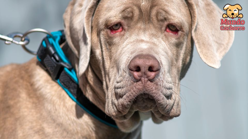 mi perro tiene ojos rojos