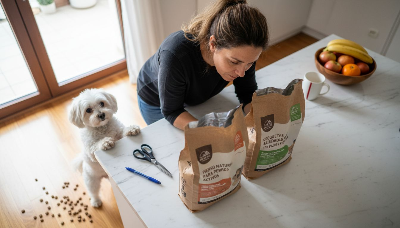 cambio de comida pienso perro
