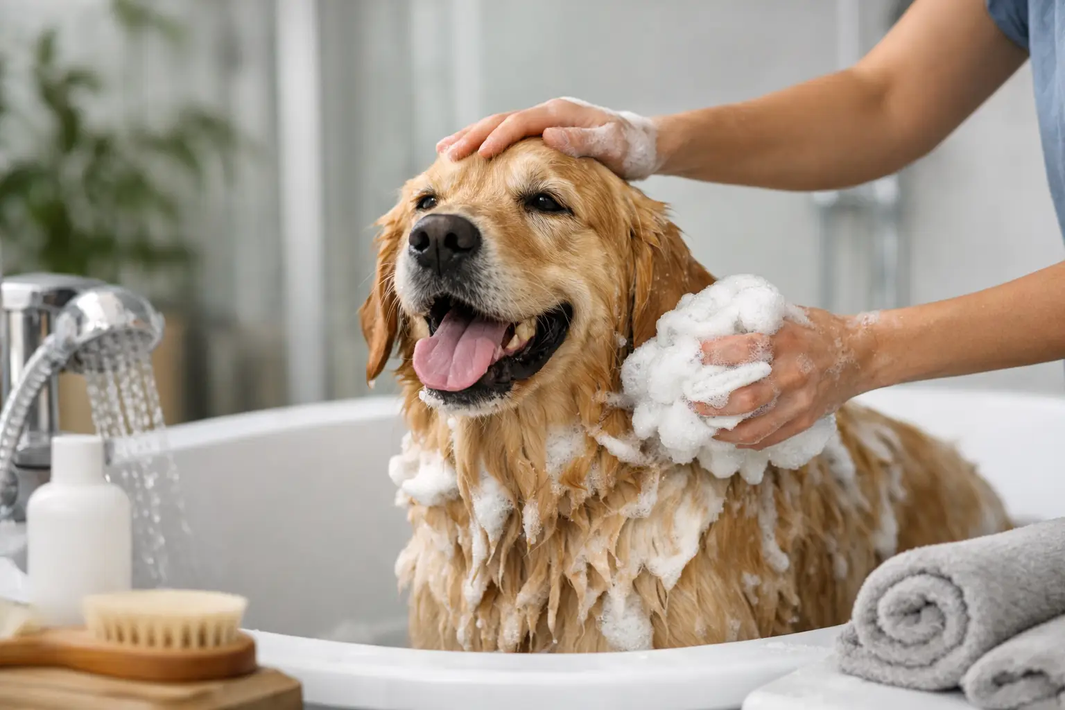 Cada cuánto bañar a un perro sin pasarte