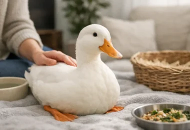 Cómo cuidar un pato doméstico en casa