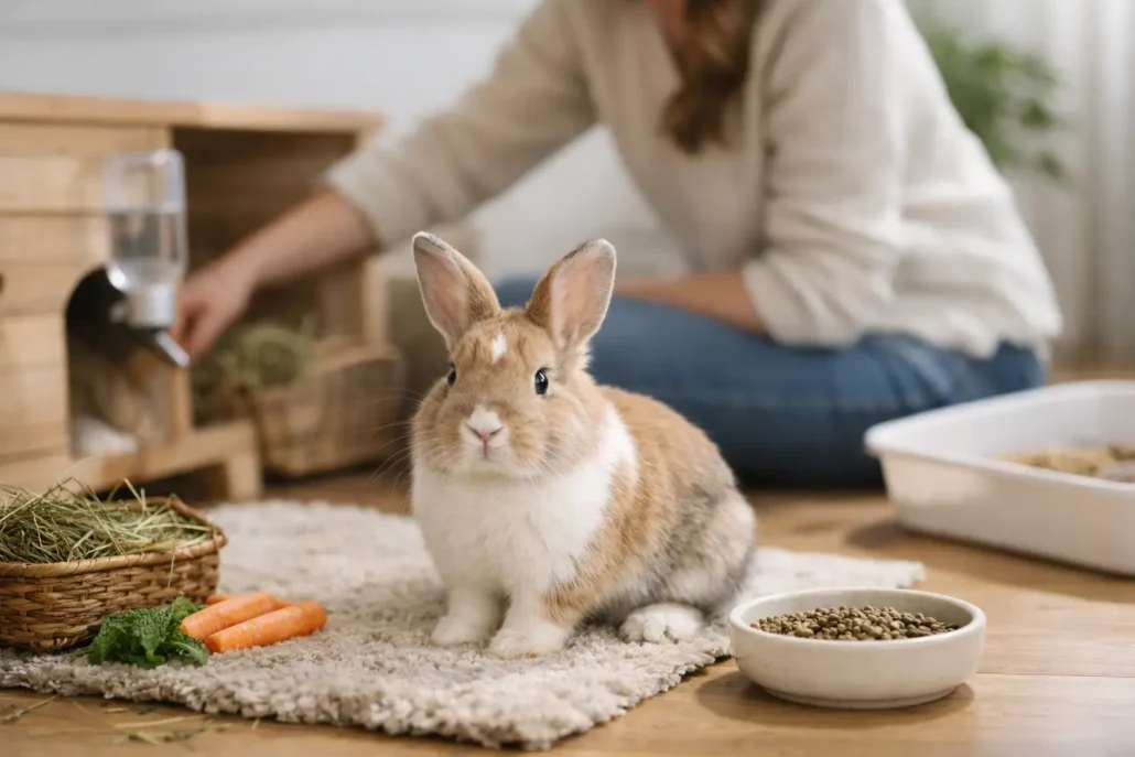 Cuidados de un conejo en casa paso a paso