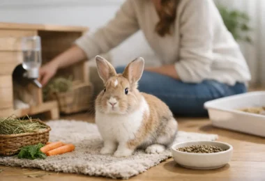 Cuidados de un conejo en casa paso a paso