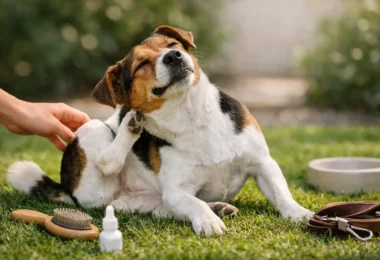 Mi perro se rasca mucho: causas y qué hacer