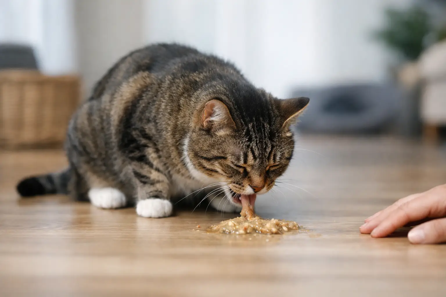 Por qué mi gato vomita y cuándo preocuparme