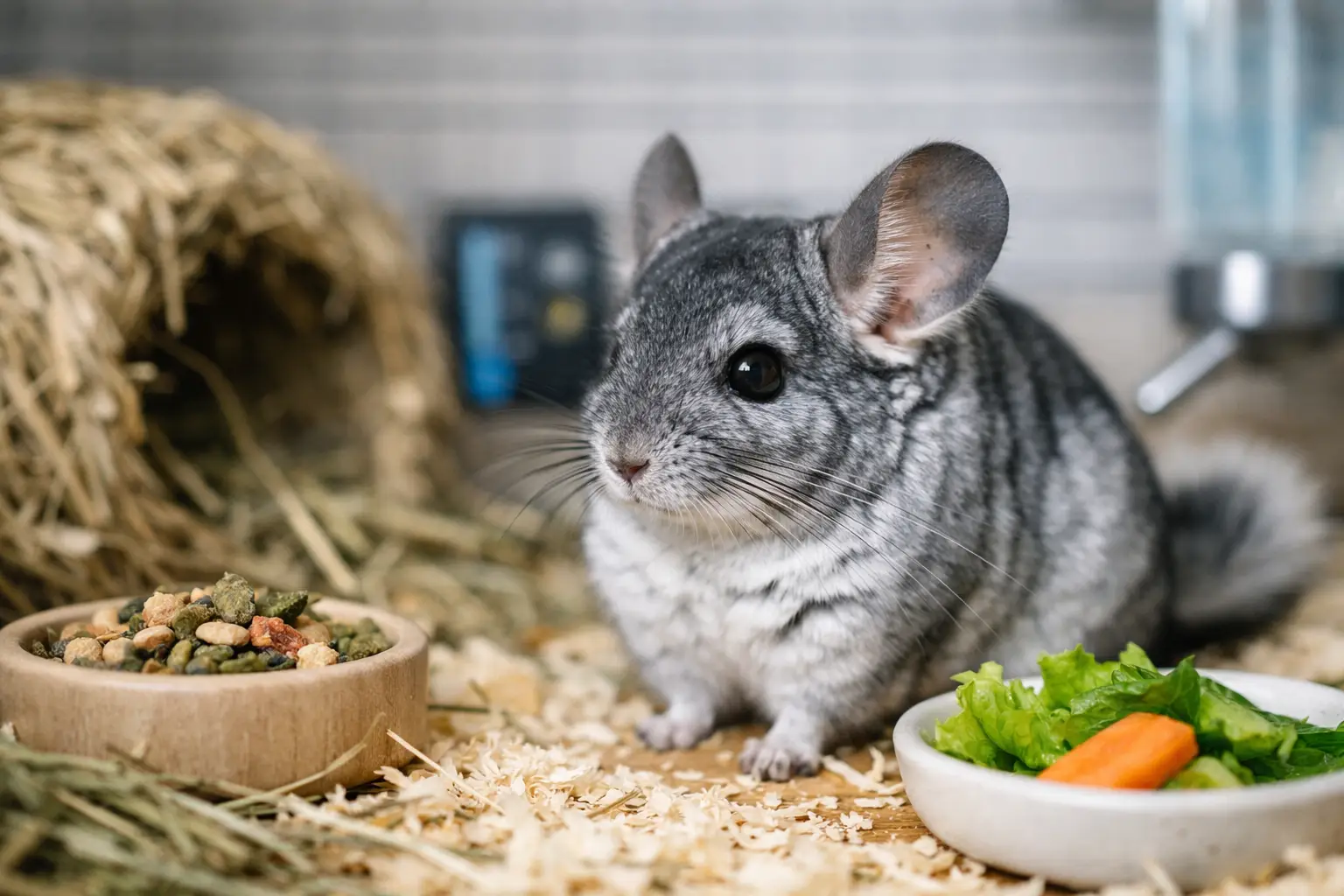 Chinchilla: cuidados, temperatura y alimentación