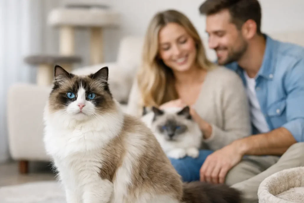 Gato ragdoll: carácter, tamaño y convivencia