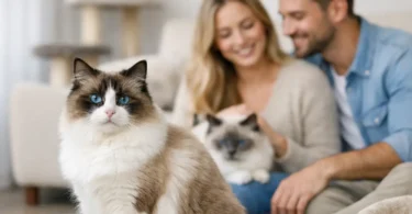 Gato ragdoll: carácter, tamaño y convivencia