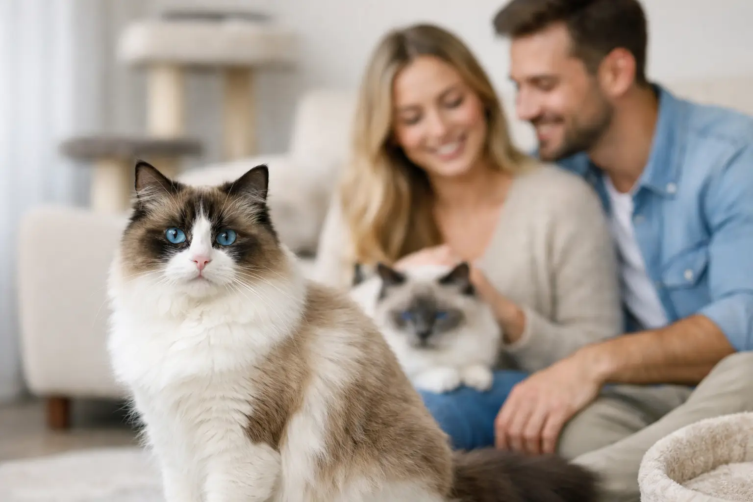 Gato ragdoll: carácter, tamaño y convivencia