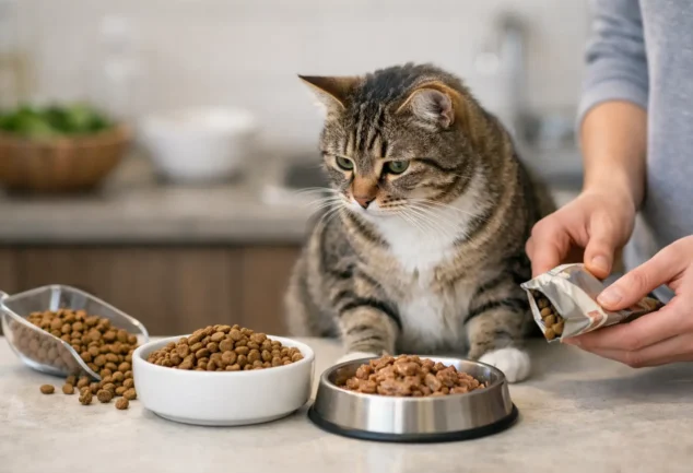 Cómo cambiar el alimento del gato sin errores