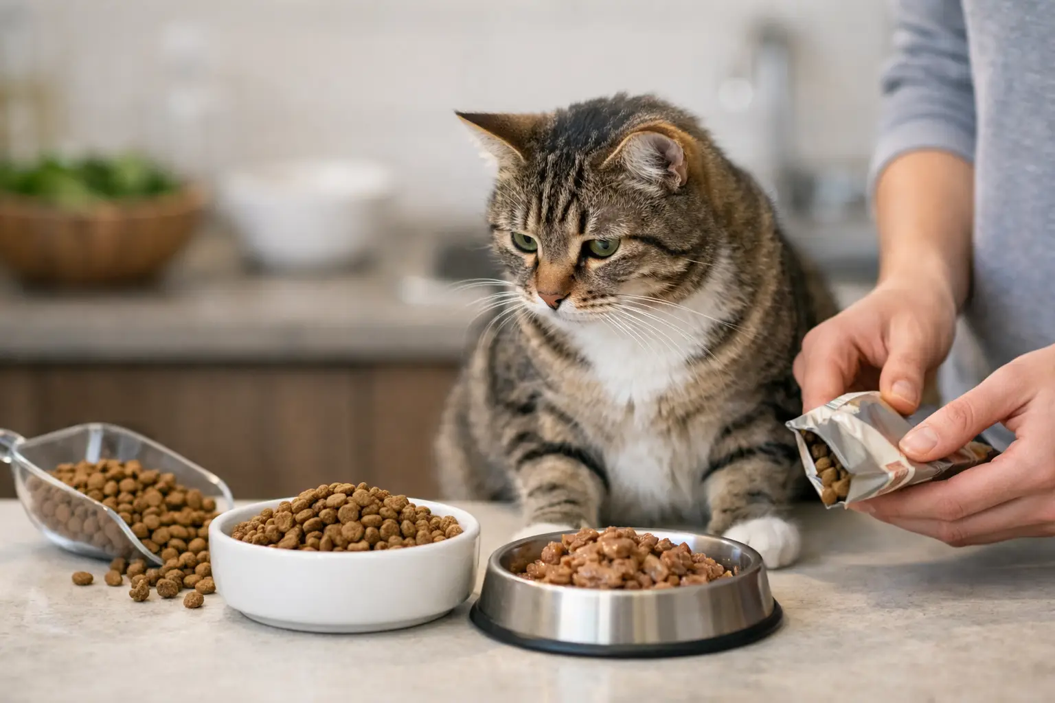 Cómo cambiar el alimento del gato sin errores
