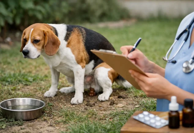 Diarrea en perro: causas y qué hacer