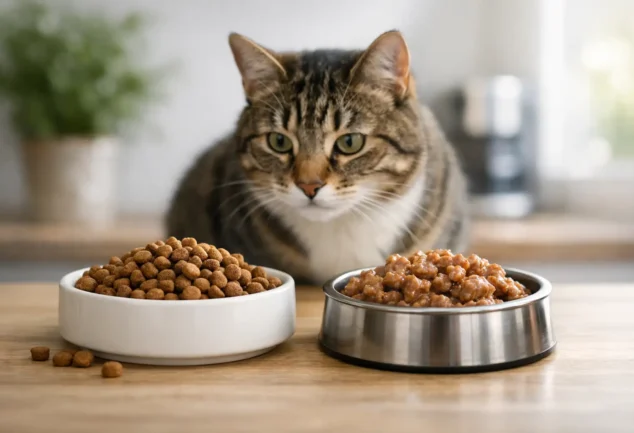 Pienso seco o húmedo para gatos: qué elegir