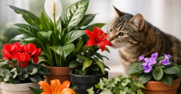 Plantas tóxicas para gatos más comunes