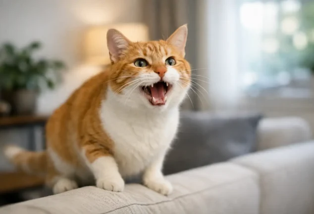 Por qué mi gato maúlla mucho