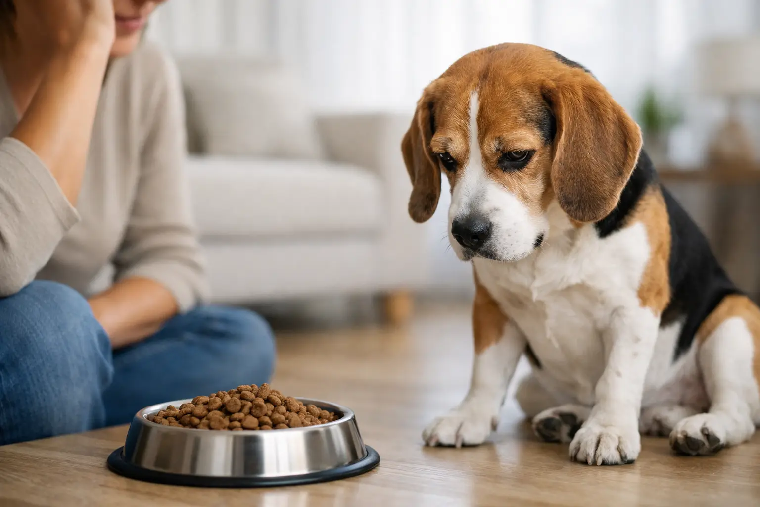 Por qué mi perro no come: causas y qué hacer