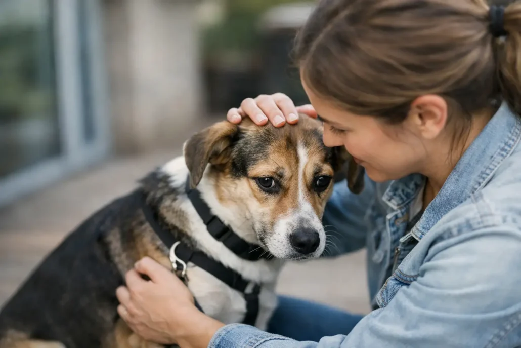 Caso real de adopción de perro miedoso
