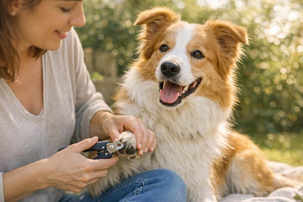 cortar unas perro