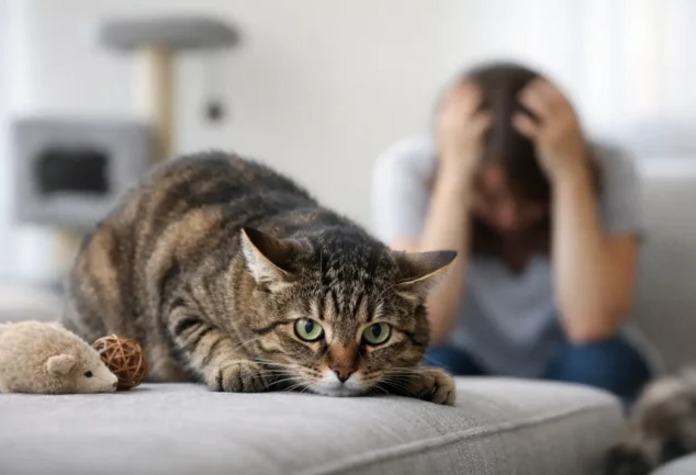 Estrés felino: síntomas y señales clave