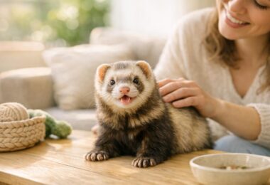 hurón como mascota