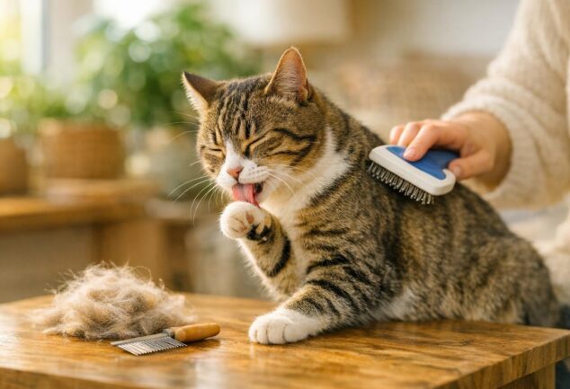 cepillar gato pelo