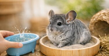 chinchilla bano de arena