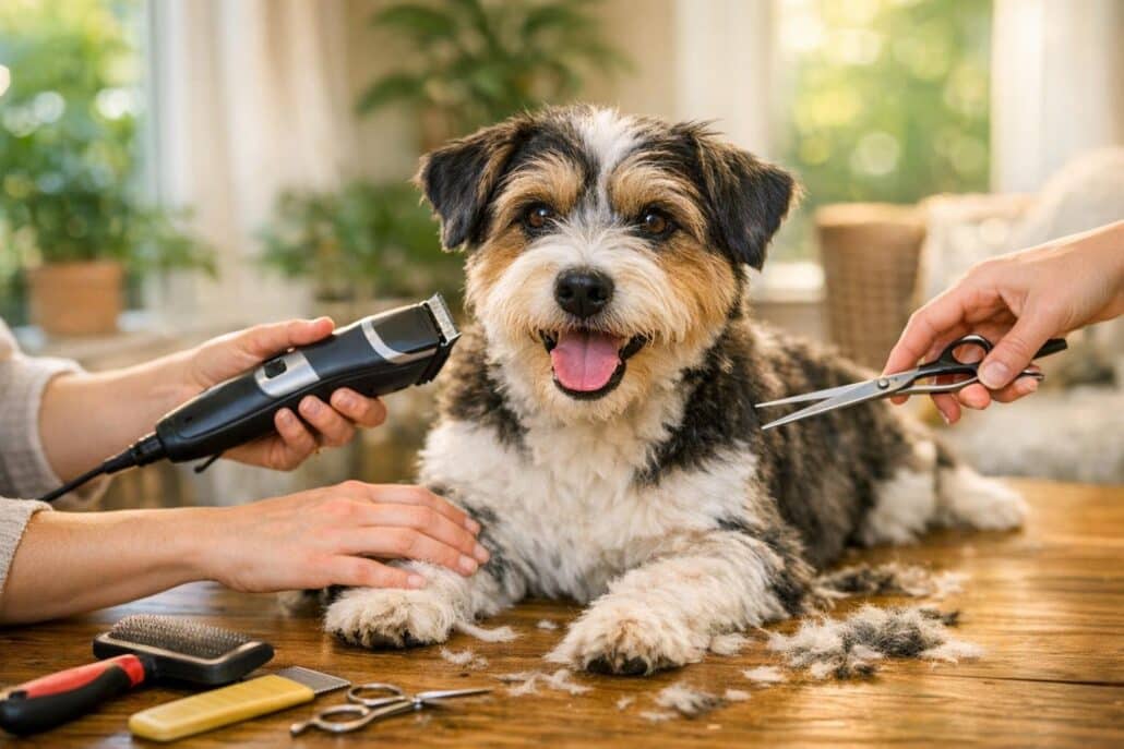 cortar pelo perro en casa