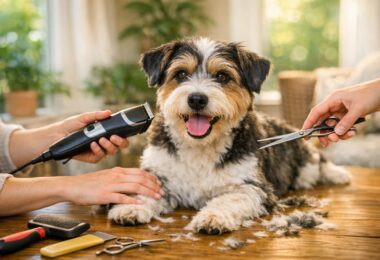cortar pelo perro en casa