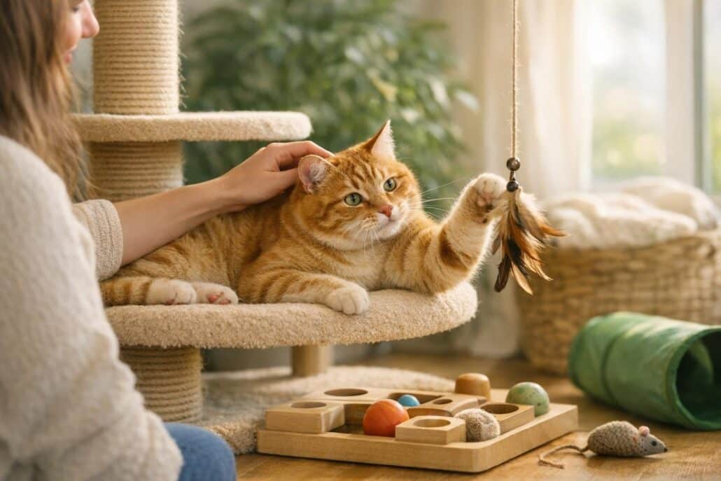 gato de interior aburrimiento