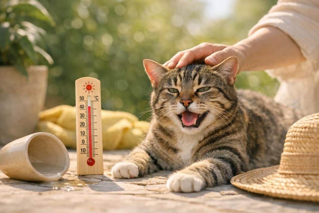 golpe de calor gato