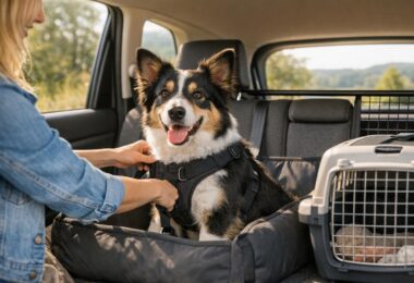 llevar perro en coche