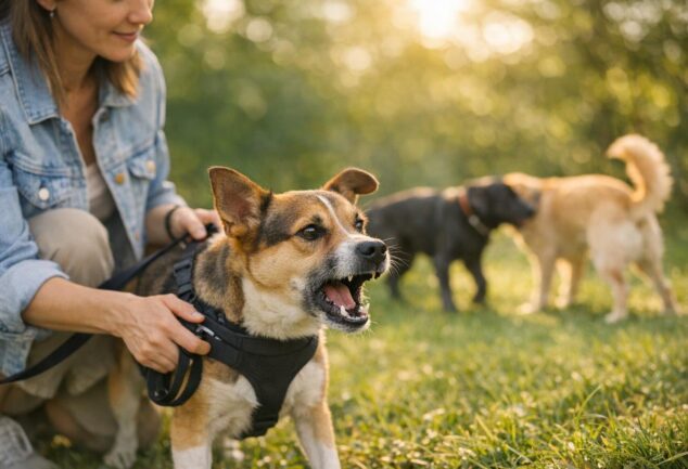 perro reactivo con perros