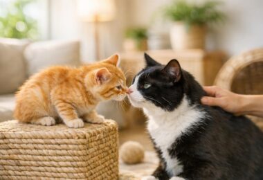 presentar dos gatos