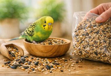 alimentacion aves jaula