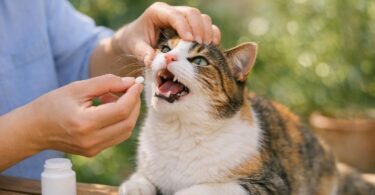 dar pastilla a un gato