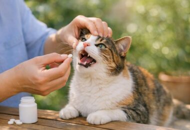 dar pastilla a un gato