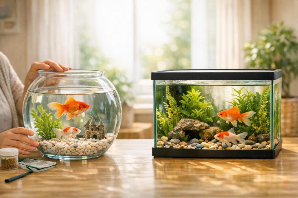 pecera para peces cuidados