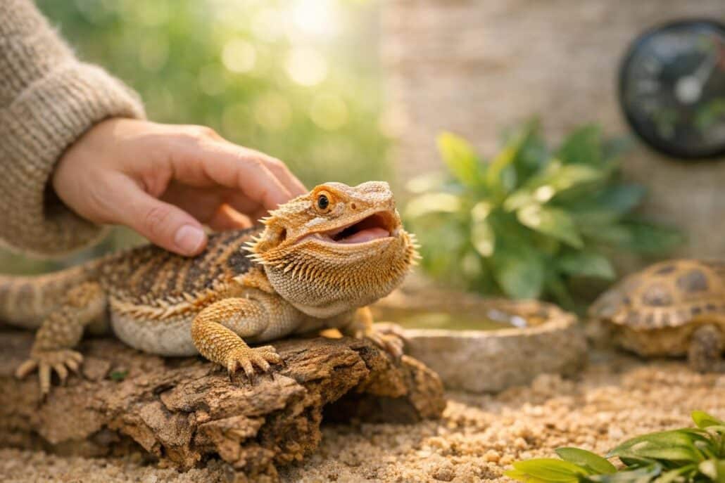 reptil estresado senales