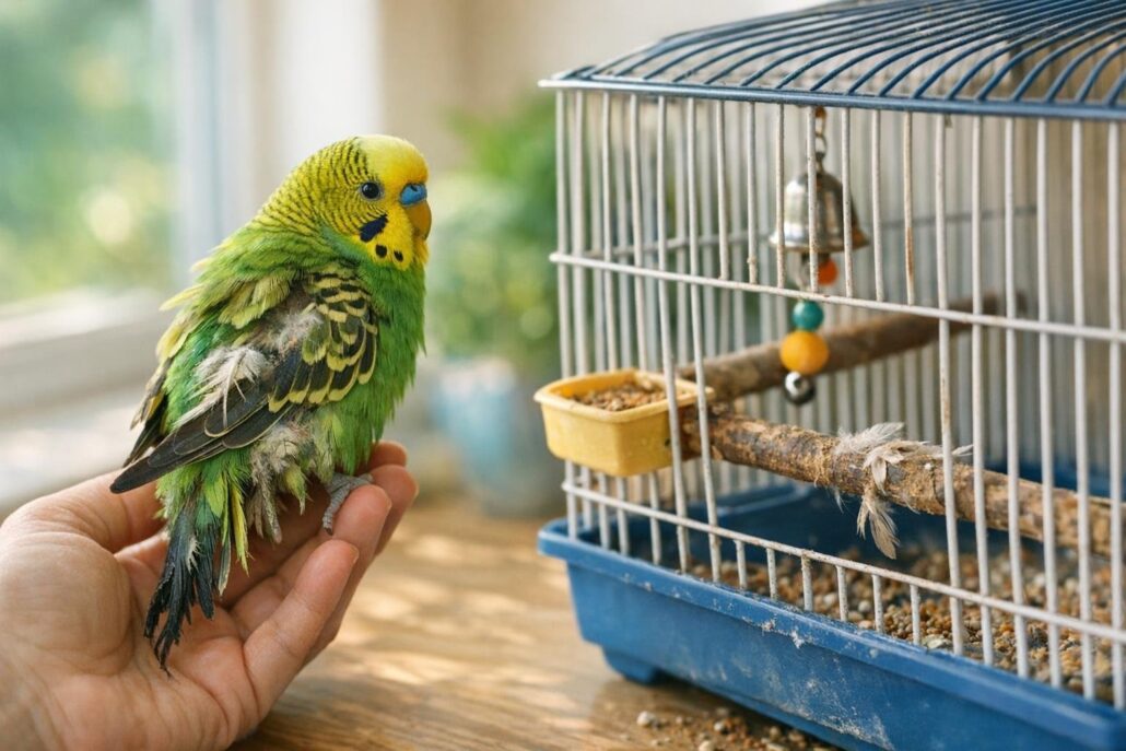 cuidados aves en jaula