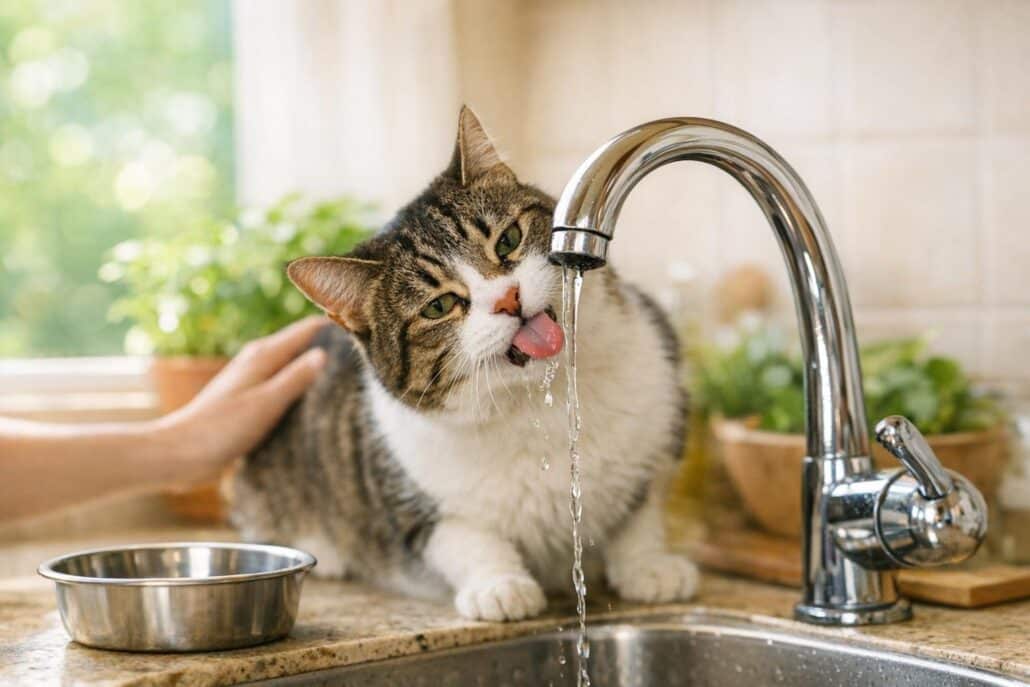 gato bebe del grifo