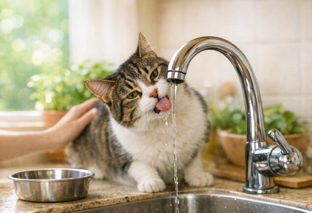 gato bebe del grifo