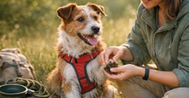 revisar perro tras paseo campo