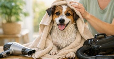 secar perro despues del bano